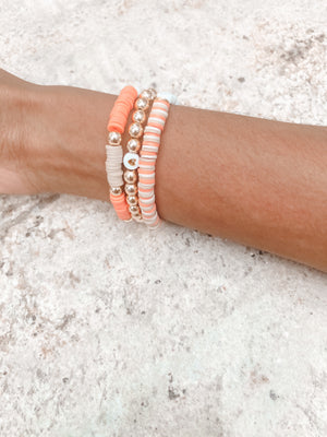 Tangerine bracelet set